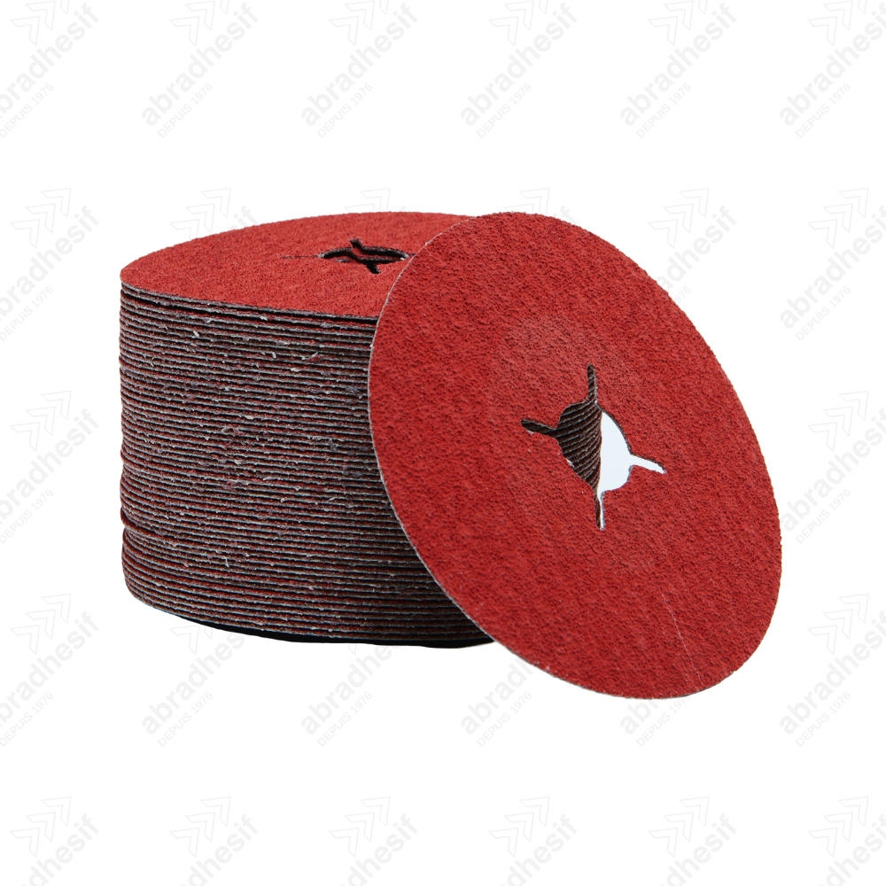 Disques Fibre Pour Meuleuse Grain 60 - Diamètre 11 Mm, Lot De 5 - Pour Métaux, Wolfcraft